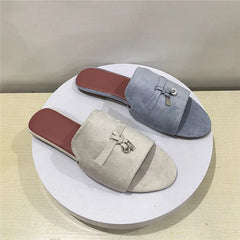 Porro Luxe Suede Slip-Ons