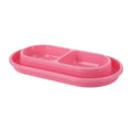【E】Pet Feeding Double Bowls Plastic Anti Ants Food Water Feeder Dogs Cats Puppy Automatic Dog Feeder Dispenser Pet Supplies