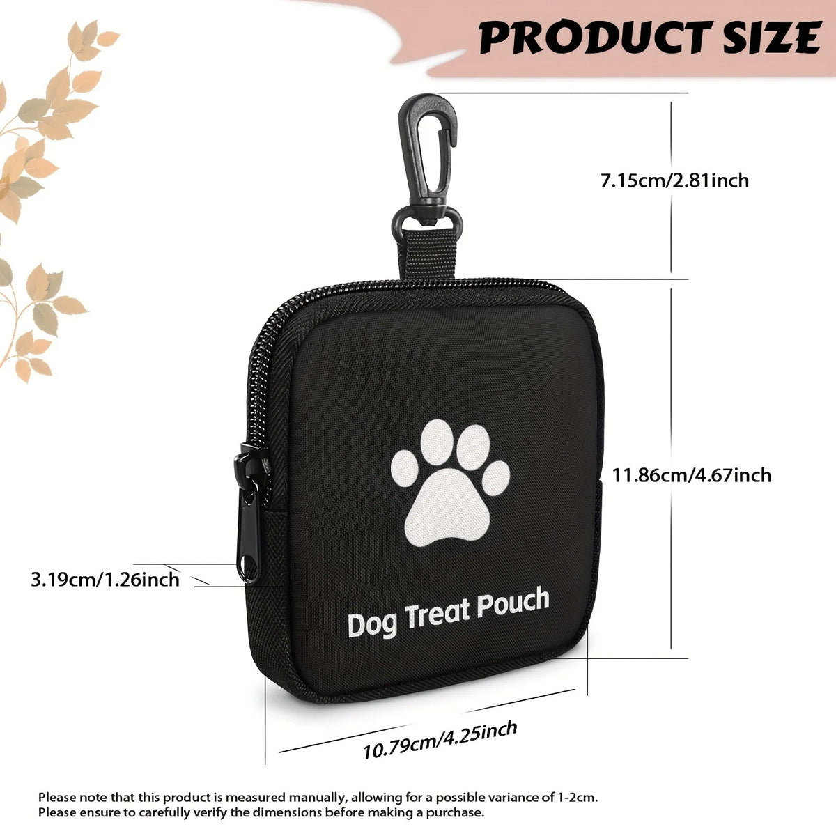 1 Pc Portable Dog Snack Bag Pet Snack Bag Frees The Owner's Hands For Outdoor Walks Suitable For Pet Travel Or Outdoor Training.