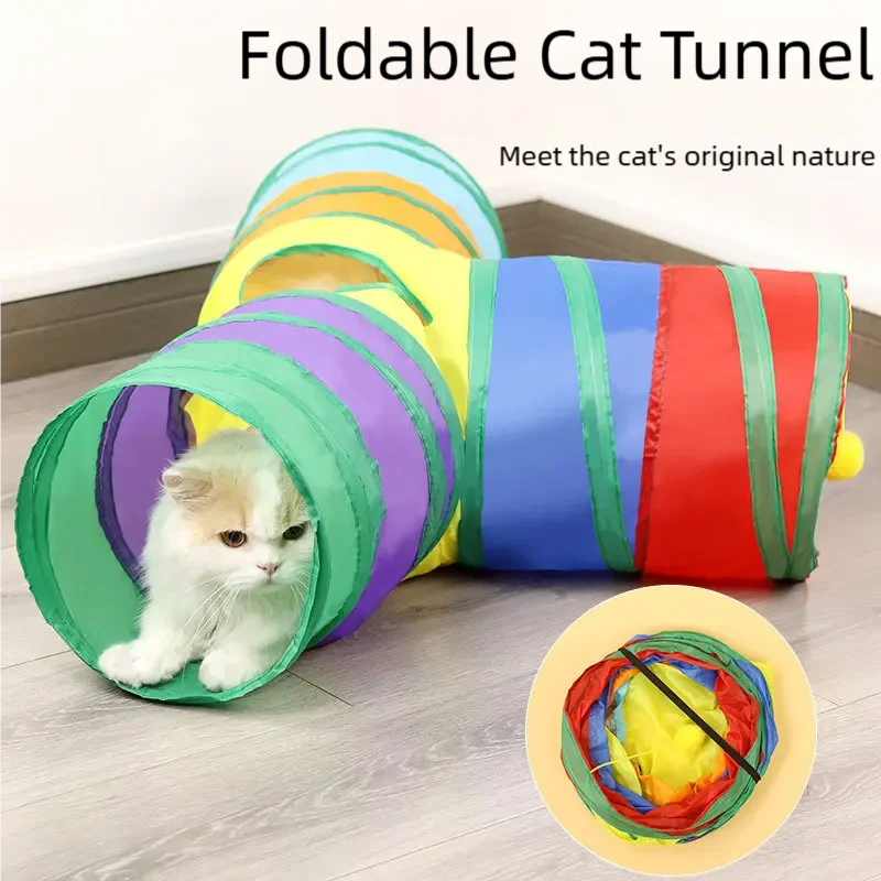 Sisal Cat Tunnel Tube with Peek Hole, 16 Styles