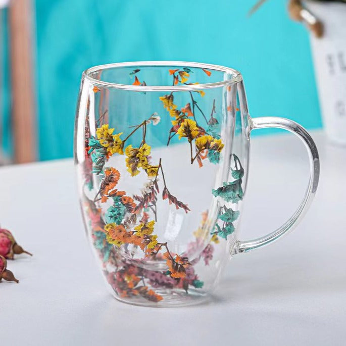 Nature's Elegance Glass Mugs dylinoshop