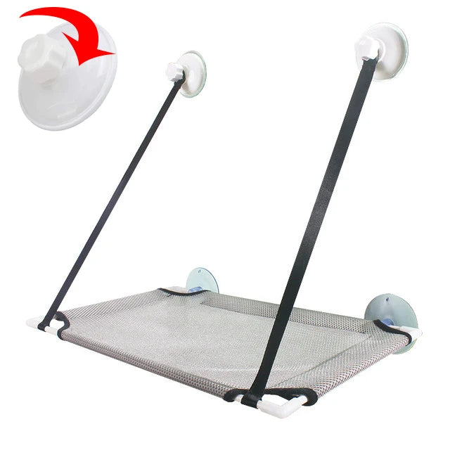 Cat Hammock Window Bed Kitten Sunny Seat Hanging Mount Beds Cat Sofa Double-Decker Tunnels Suction Cup Wall Pet Hanging Winter