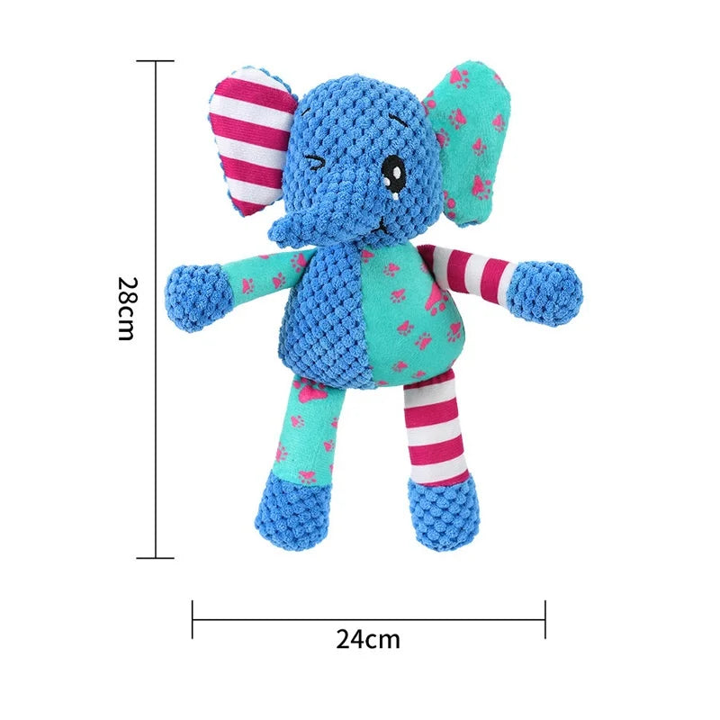 Interactive Splicing Style Pet Plush Toy Squeaky Bite Resistant Dog Chew Toy Teeth Cleaning Cat Animal Toy Pet Supplies