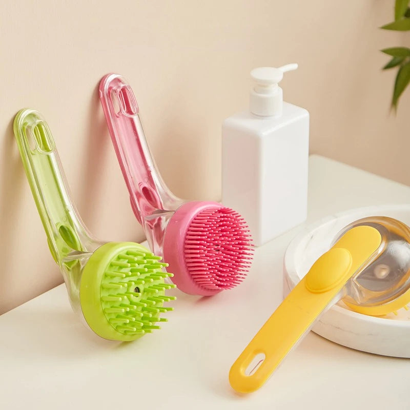 Easy-Grip Pet Bath Brush & Shower Scrubber for Dogs & Cats