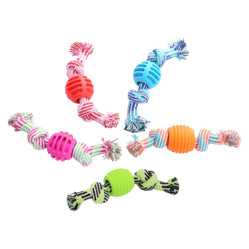 Double Knot Rope Ball Chew Toy for Dogs, XS