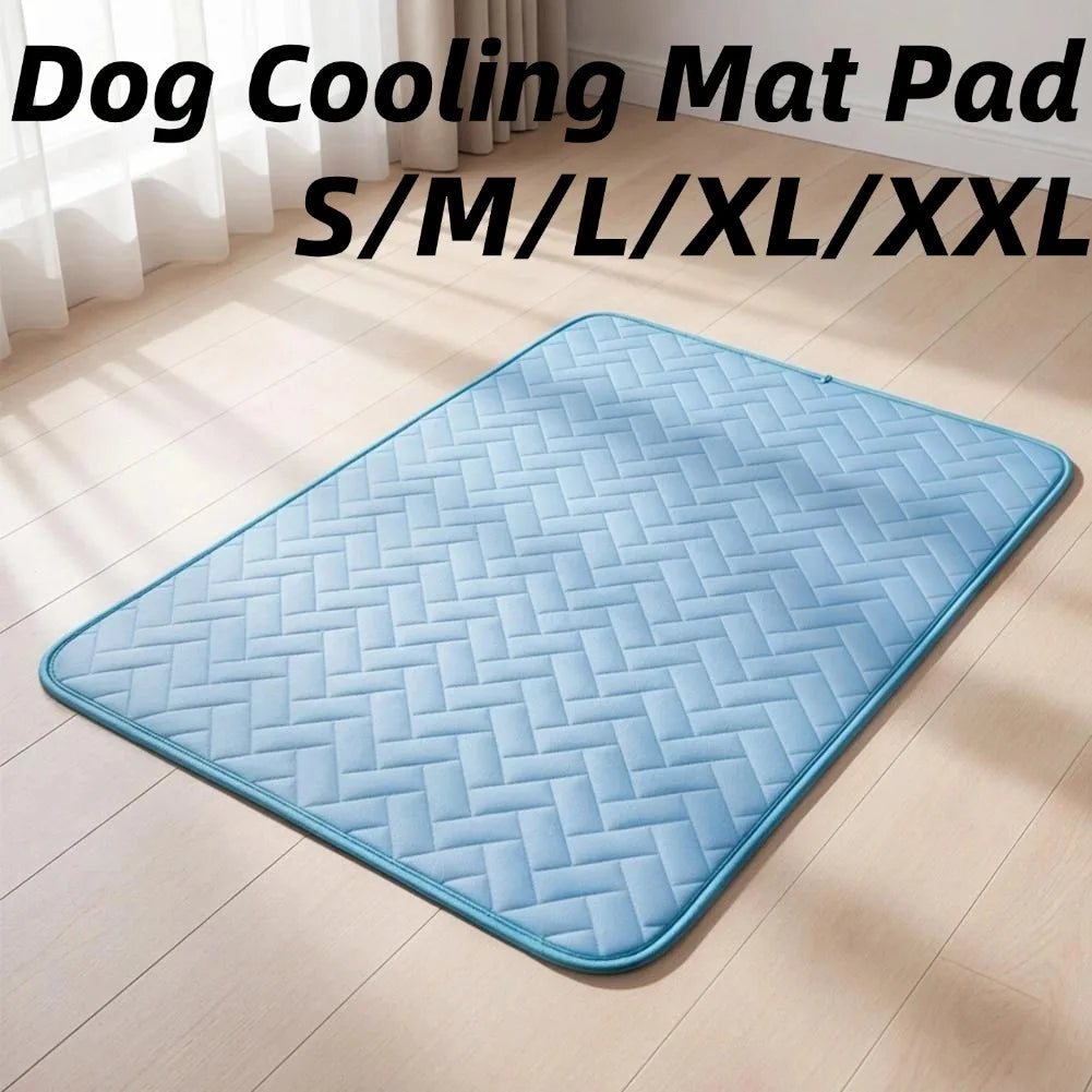 Dog Cooling Mat Pad Summer Breathable Pet Mat Portable Washable Urine Pad Cat And Dog Training Ice Pad