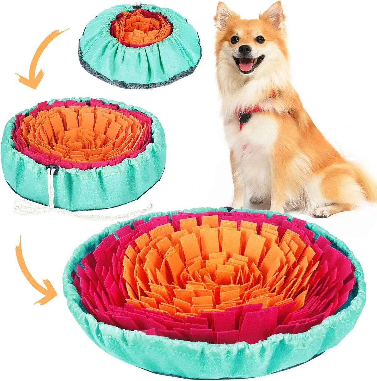 Adjustable Snuffle Mat for Small, Medium & Large Dogs