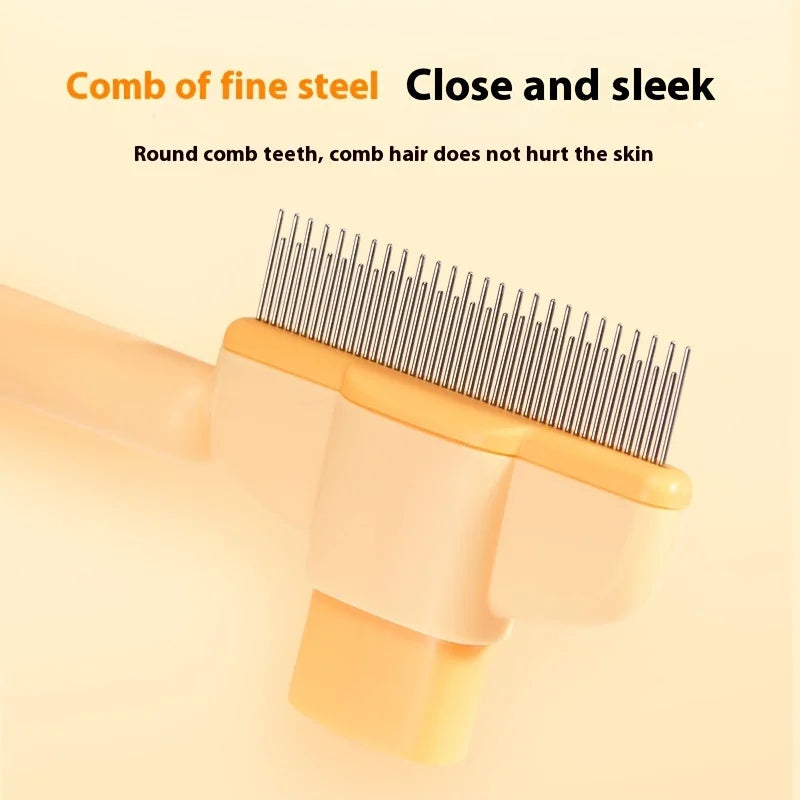 Wet or Dry Hair Remover Brush for Long-Haired Dogs & Cats