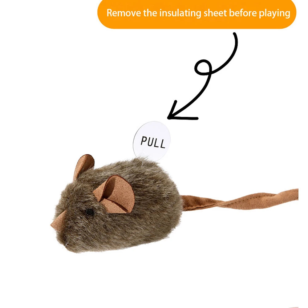 Cat Toys Simulation Mouse Vocal Rat Funny Cat Tap Sound Resistant Scratching Bite Resistant Relieve Boredom Mouse Toy