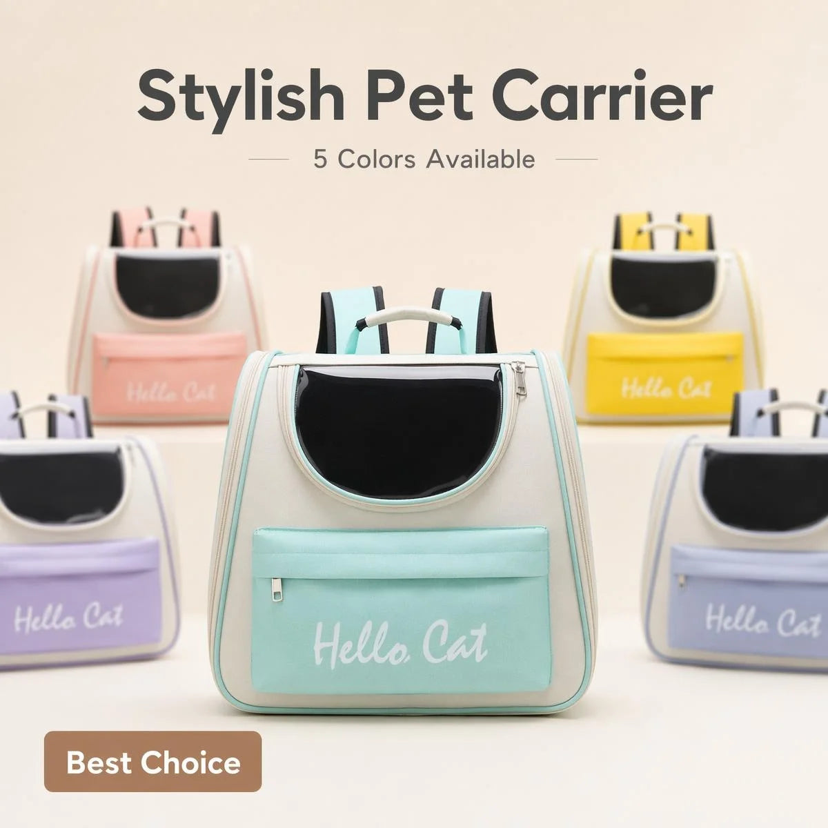 Large Capacity Panoramic Breathable Pet Carrier Backpack Waterproof Oxford Sturdy Aluminum Frame Travel Cat Dog Bag 5 Colors