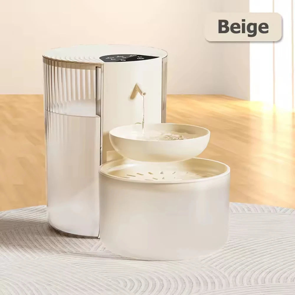 Cat Water Dispenser with Clean & Dirty Water Separation, 3L