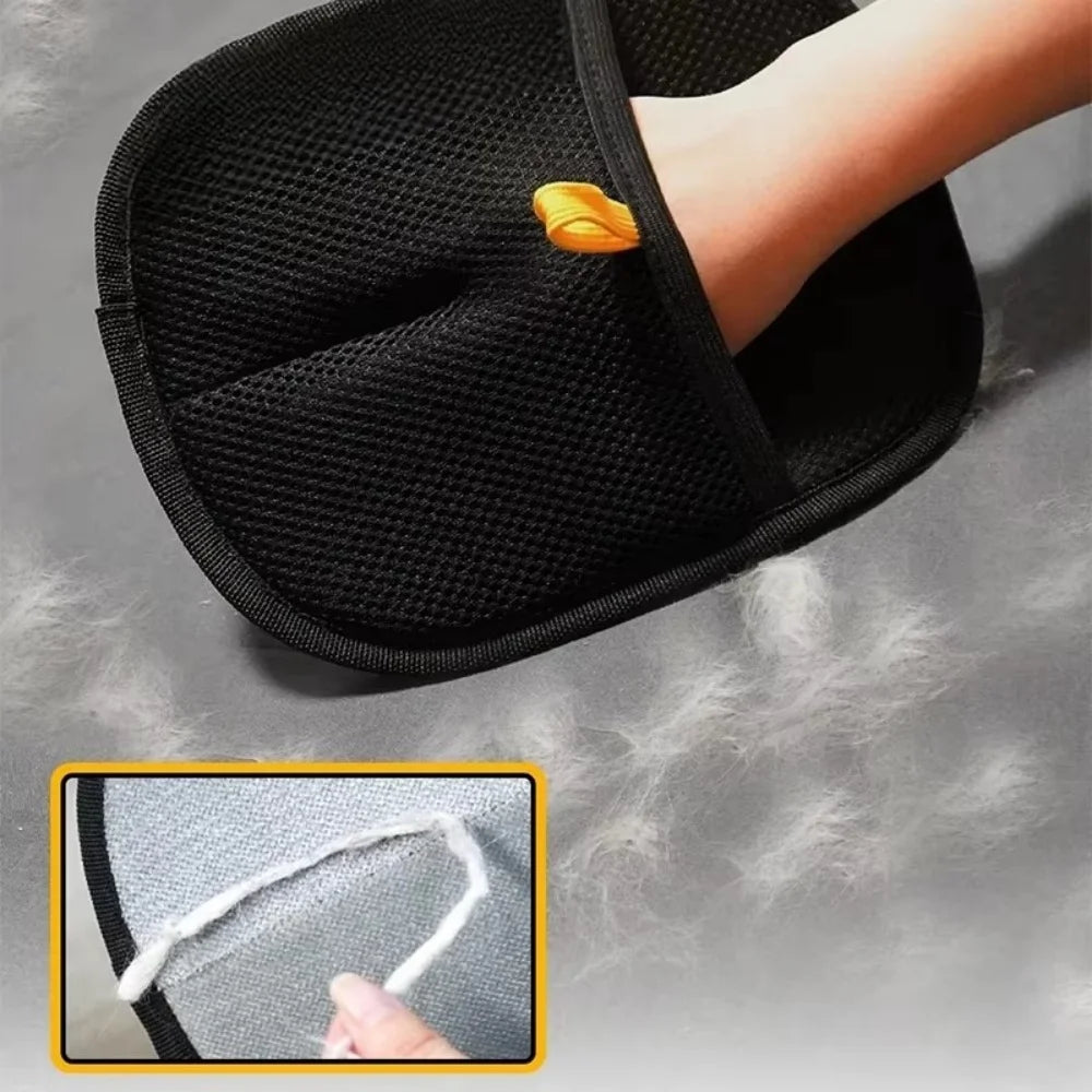 Pet Clothing Hair Remover Brush Static Free Brushing Tool Deshedding Brush Double-Sided Glove Cleaning Carpet Sticking Devices