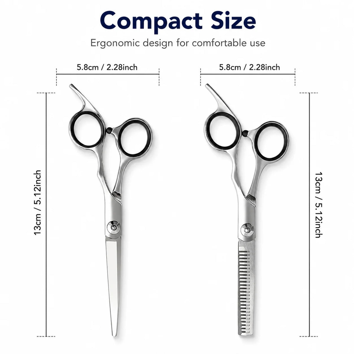 Stainless Steel Pet Grooming Scissors with Comb – Straight or Thinning