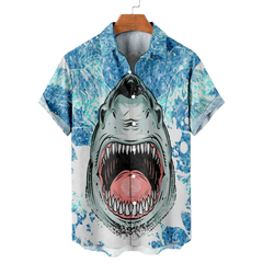 3D Animal Print Short Sleeve Shirts