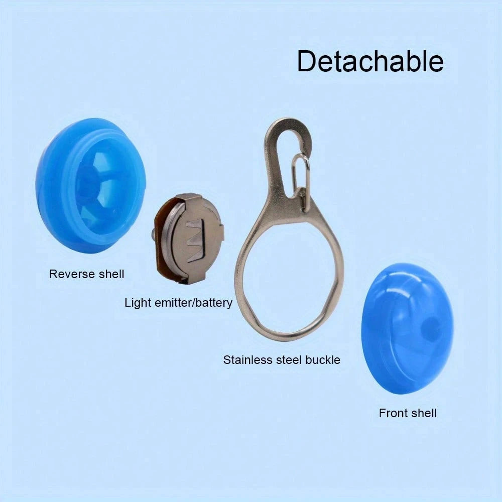 LED Dog Collar Pendant, Glow Clip in 4 Colors