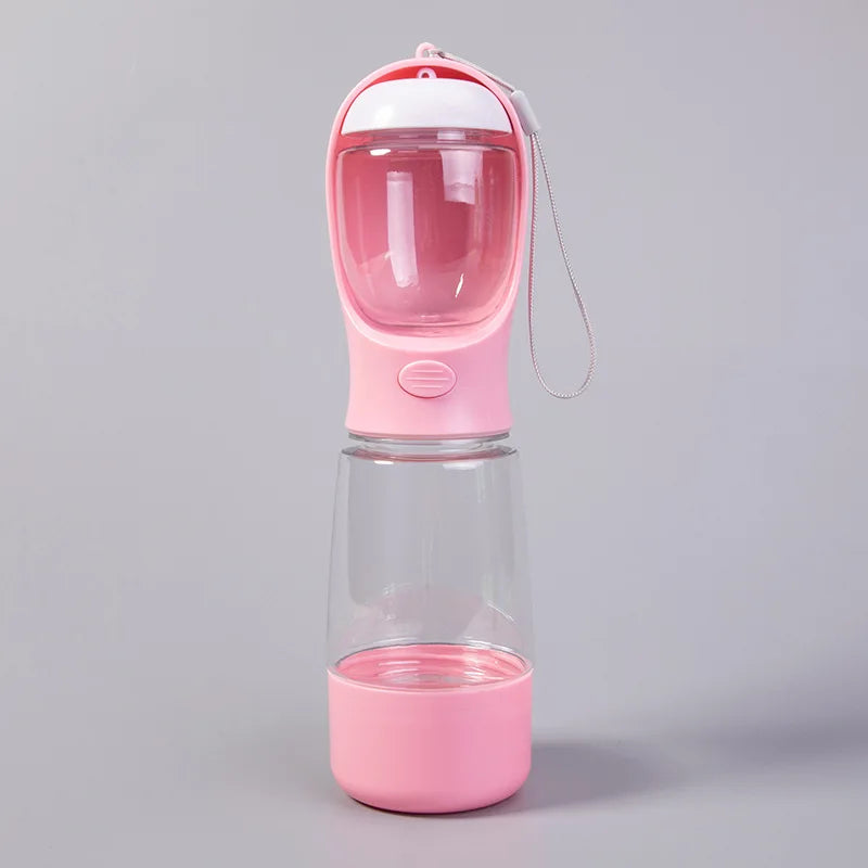3-in-1 Portable Pet Water Bottle with Built-In Bowl