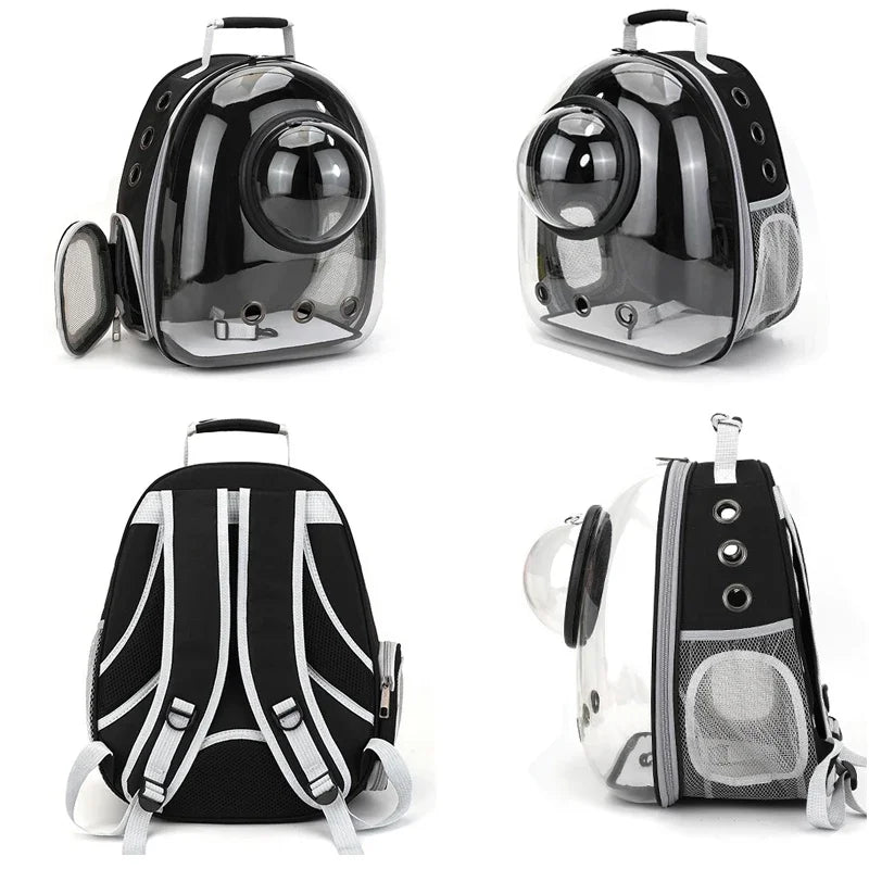 Backpack Carrier/ Bubble Carrying Bag for Small Medium Dogs Cats, Transparent Cat Space Capsule, Breathable Cat/ Dog Travel Bag