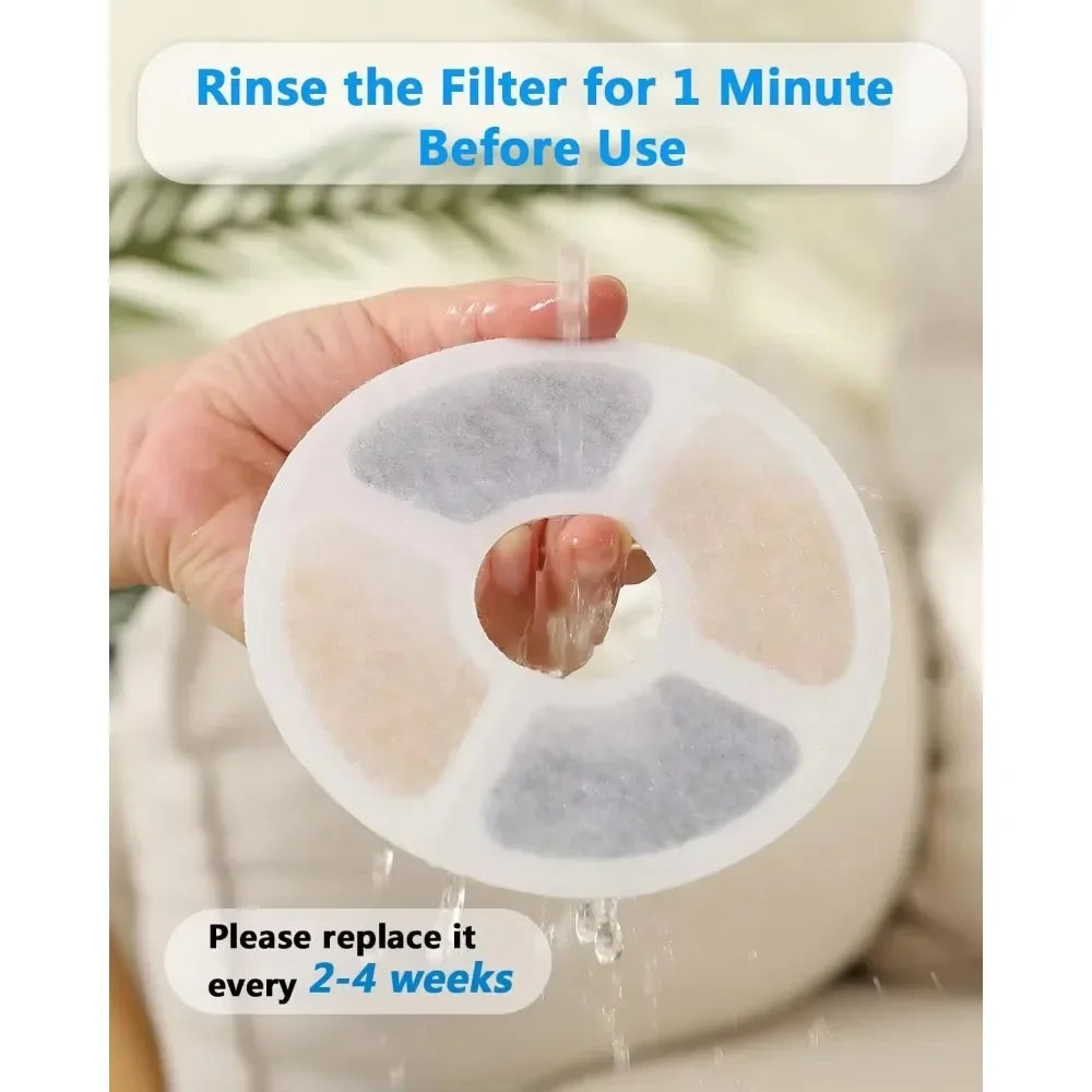 New Replacement Filter for Cat Dog Water Drinking Fountain Activated Carbon Replaced Filters  Fountain Dispenser Feeders 6-12pcs