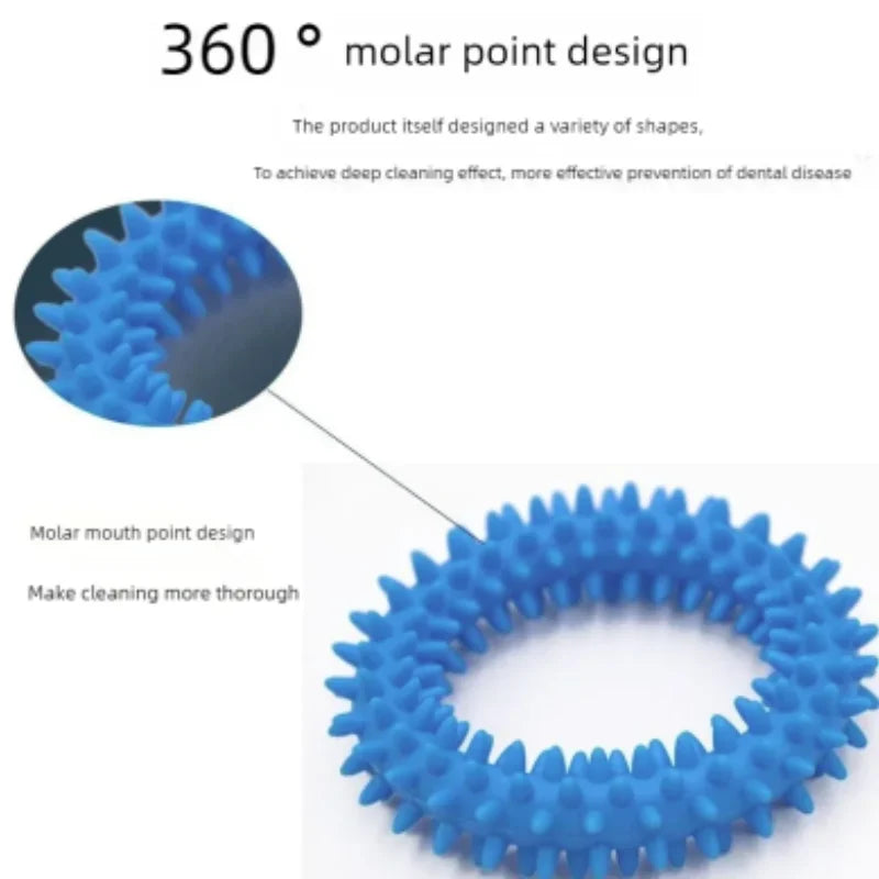 Soft Rubber Pet Chew Toy Bone Shape Bite-Resistant Teeth Grinding Chewing Toys for Small Dogs Training Pet Supplies