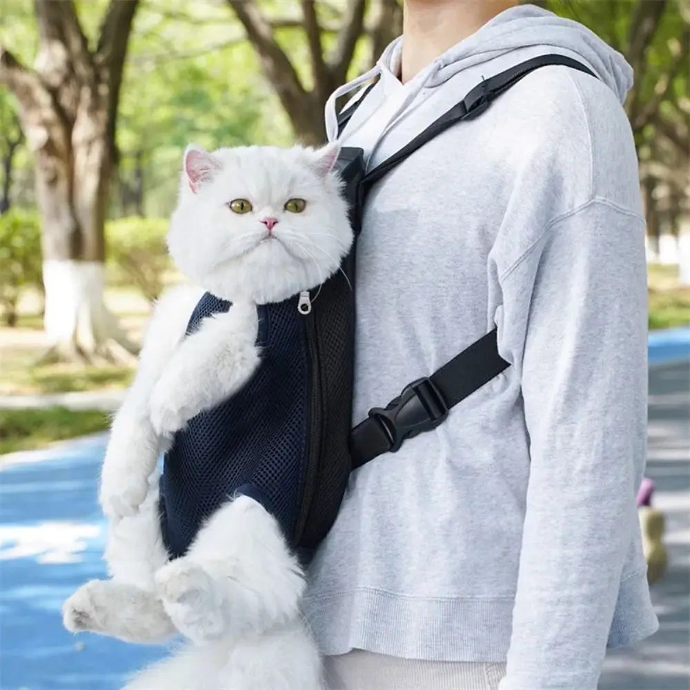 Adjustable Cat Carrier Bag Pet Double Shoulder Backpack Breathable Bag Outdoor Travel Camping Hiking Cat Bag Dog Bag
