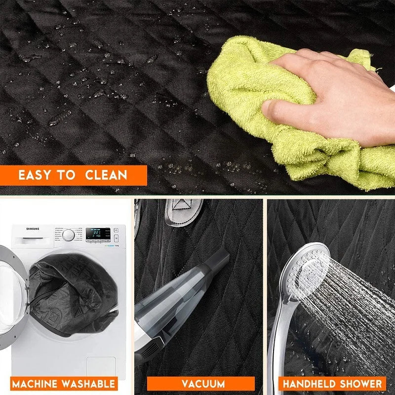Dog Car Seat Cover Pet Travel Carrier Mattress Waterproof Dog Car Seat Protector With Middle Seat Armrest For Dogs