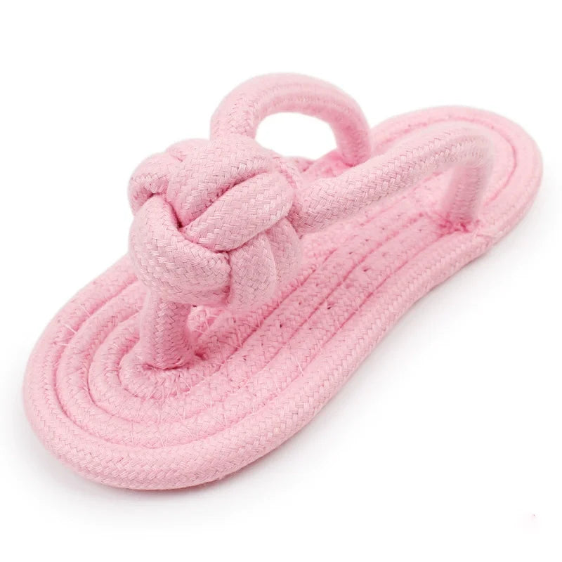 Cotton Rope Slipper Chew Toy for Small Dogs