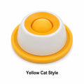 Pet Lick Plate Slow Feeder Bowl for Cats Small Dogs Rotating Ball Treat Toy Anti Slip Licking Mat for Wet Food
