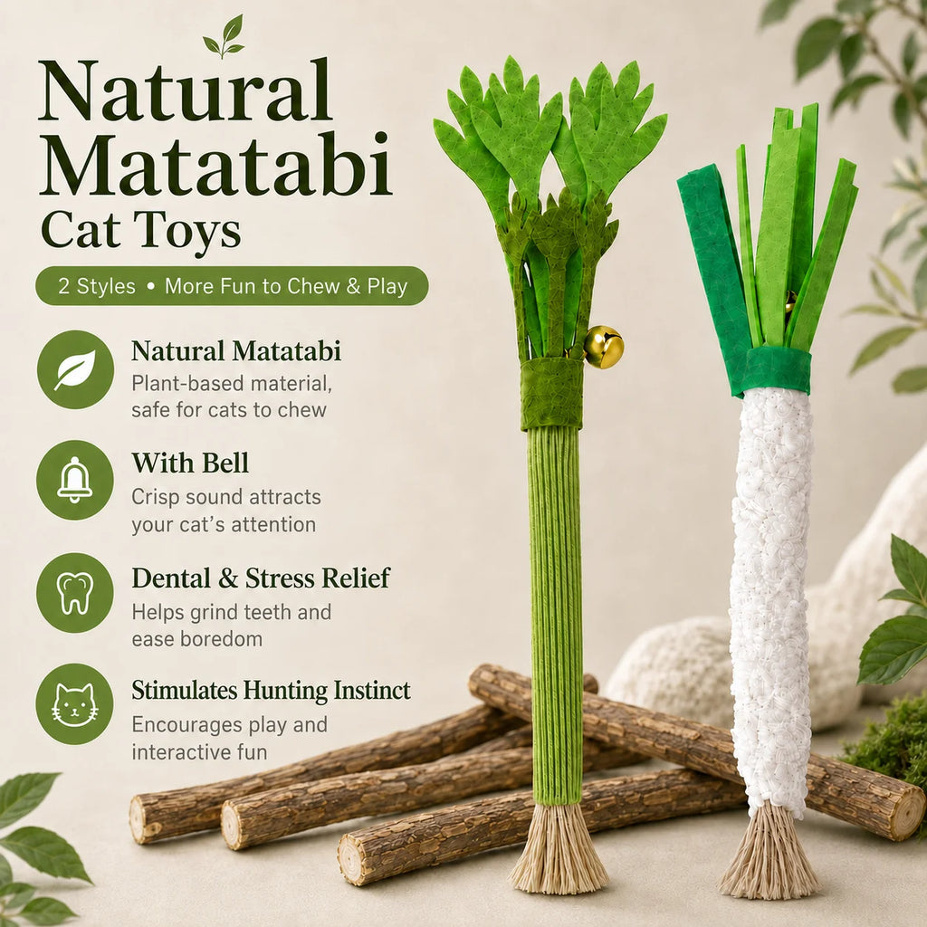 Silvervine Matatabi Chew Stick with Bell for Cats