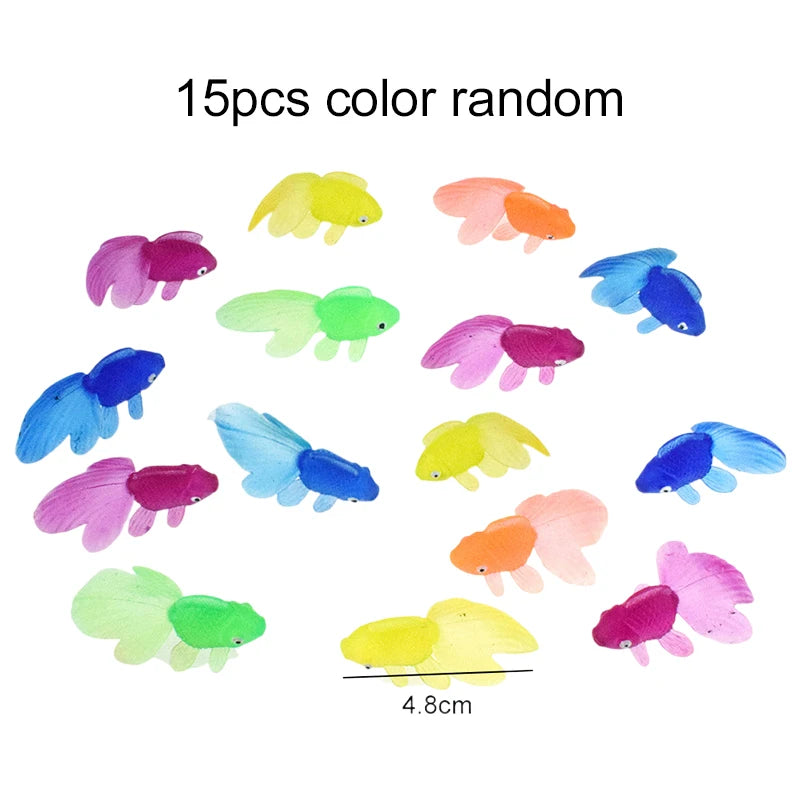 Artificial Goldfish Aquarium Decorations, 5 to 40 Pack