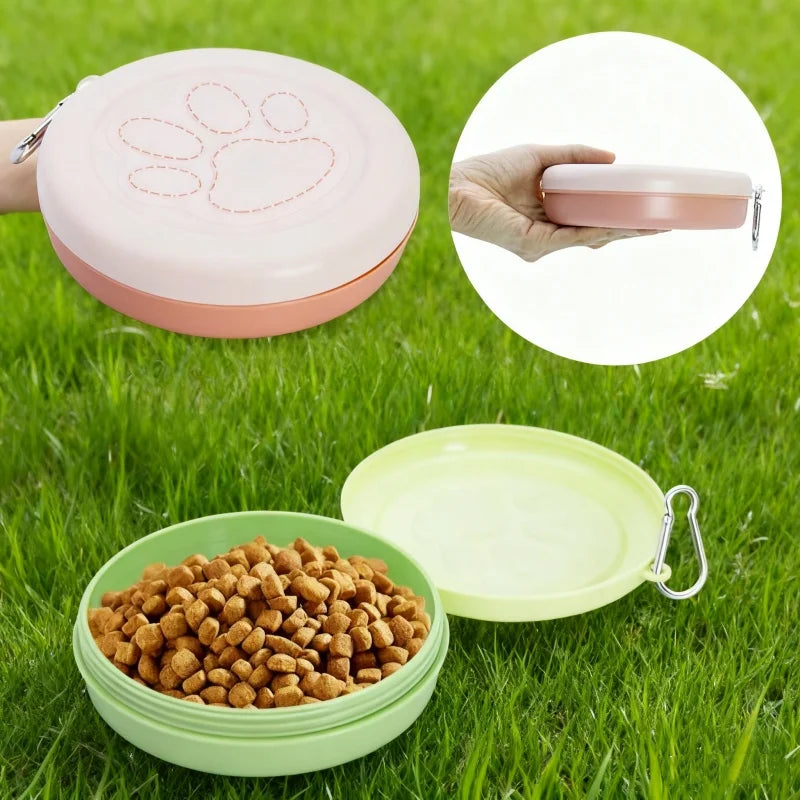 Pet Dog Food Water Container Outdoor Travel Dog Drinking Bowl Durable Pet Feeder Bowl for Cats Dogs Pet Feeding Supply