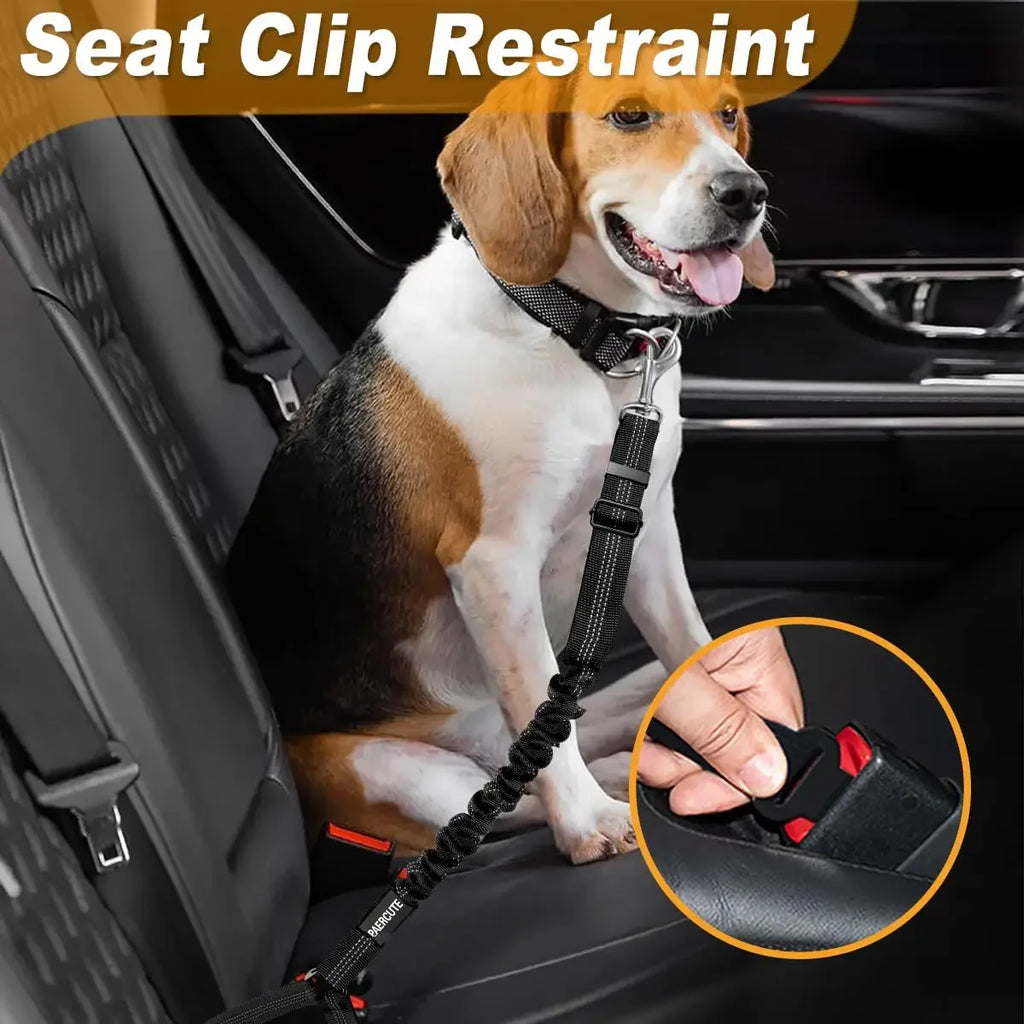 2 in 1 Adjustable Dog Car Seat Belt Pet Harness Clip Buckle Tether Car Travel Dog Safety Belt for Dogs Pet Accessories