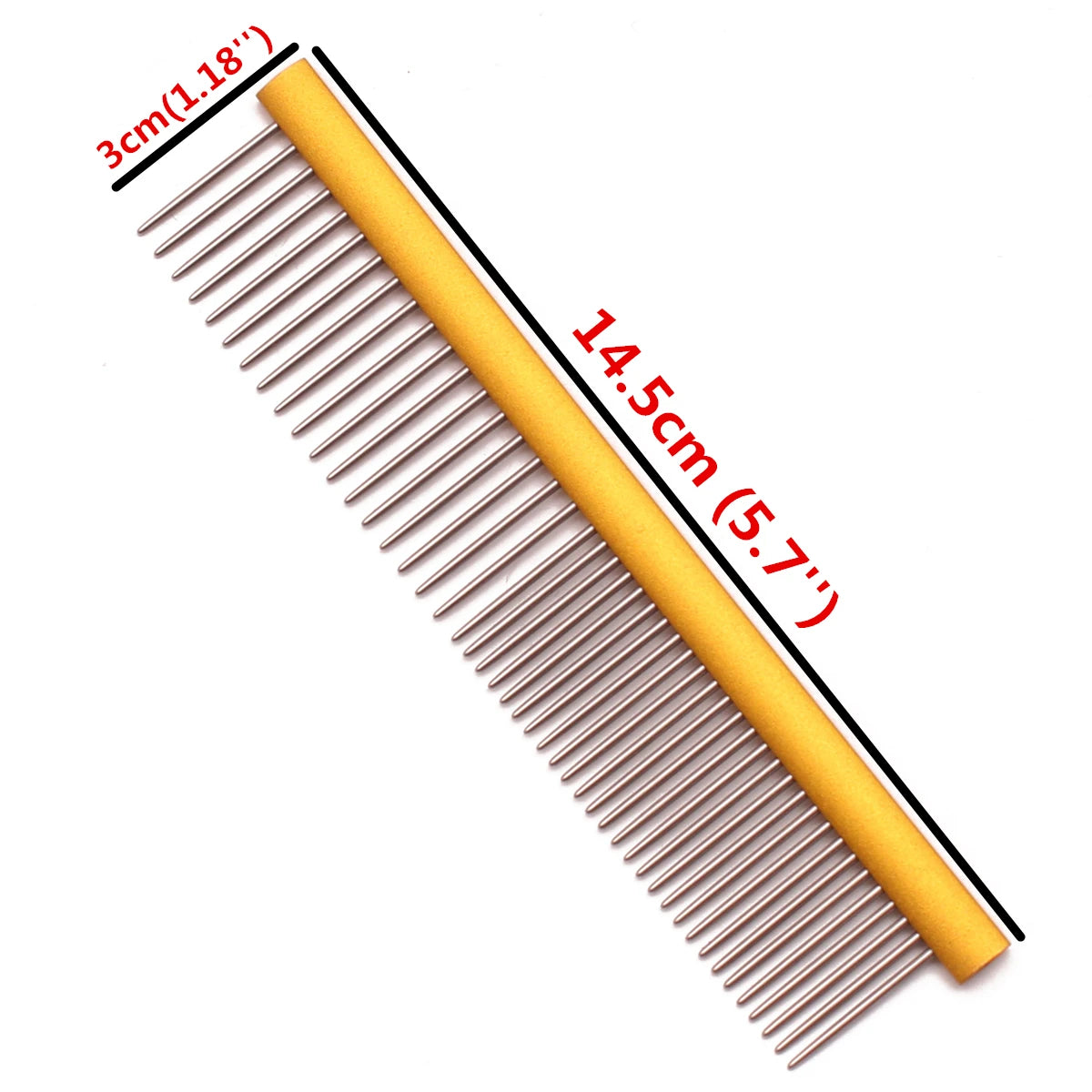 Aluminum Detangling Comb for Dogs – Medium