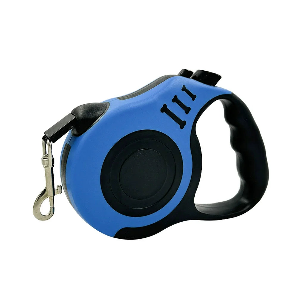 Braided Nylon Retractable Leash for Small & Medium Dogs