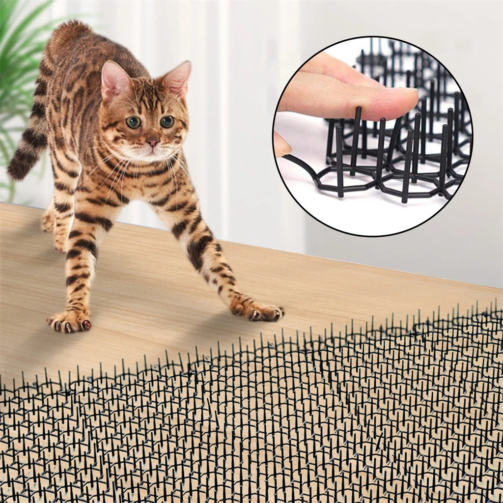 1Pc Anti-Cat Spikes Mat Anti-Climbing Fence Balcony Isolation Gardening Anti-Cat Thorn Net Dog Squirrel Repellent Pet Supplies