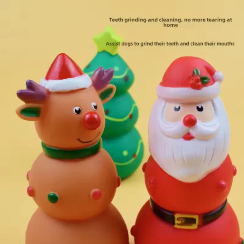 Christmas Latex Squeaky Toy for Dogs and Cats