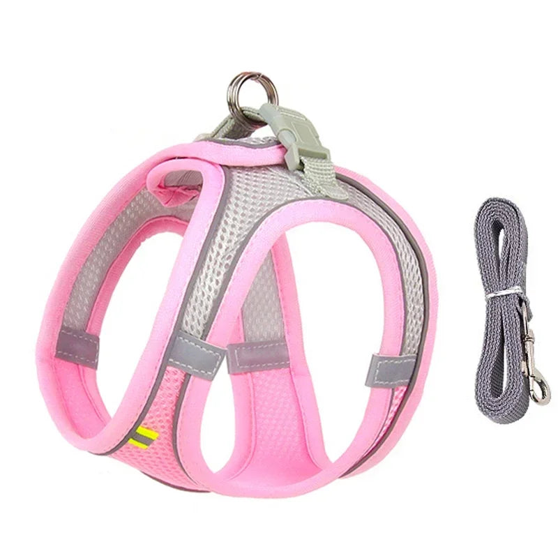 Adjustable Mesh Harness Vest for Small Dogs and Puppies