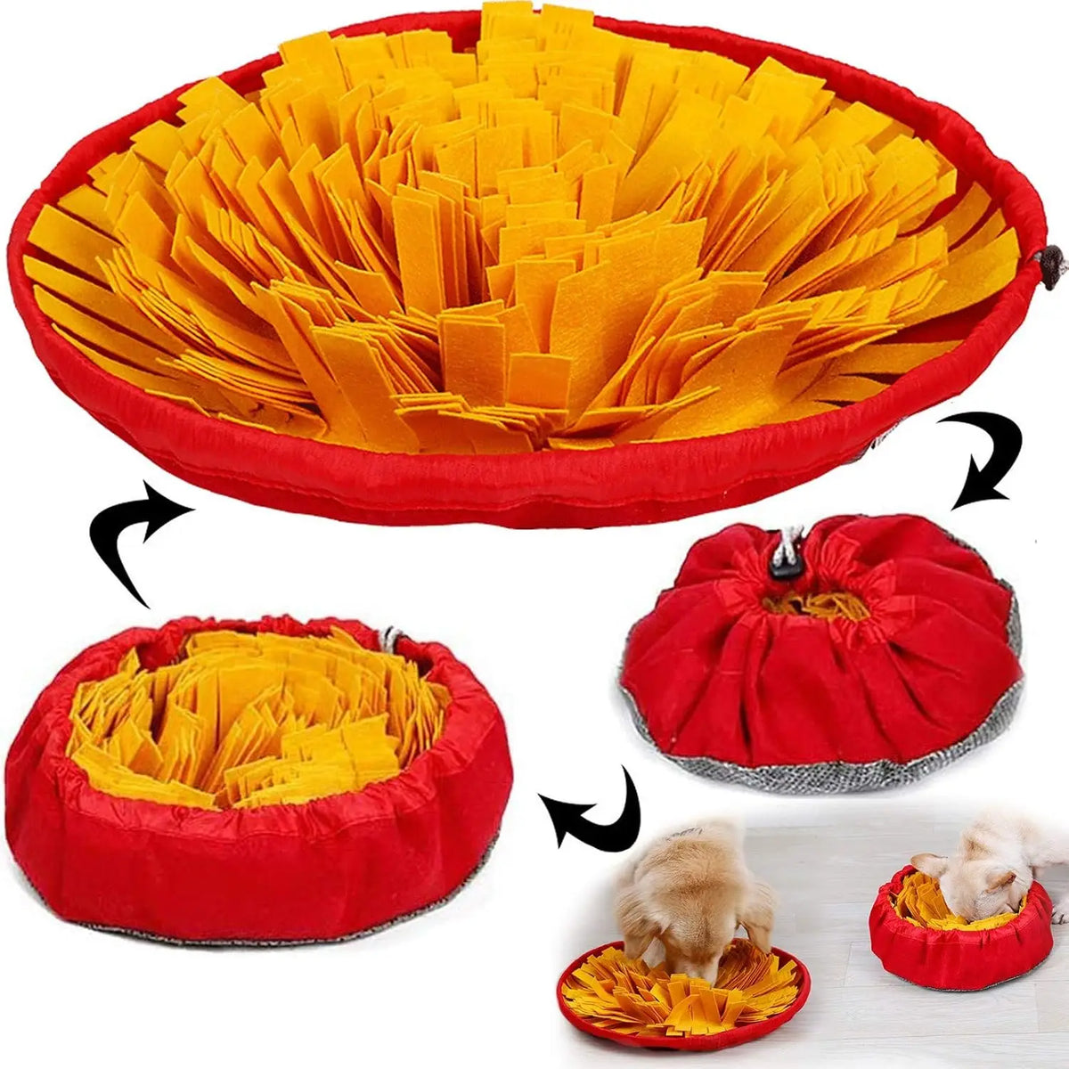 Adjustable Snuffle Mat for Small, Medium & Large Dogs