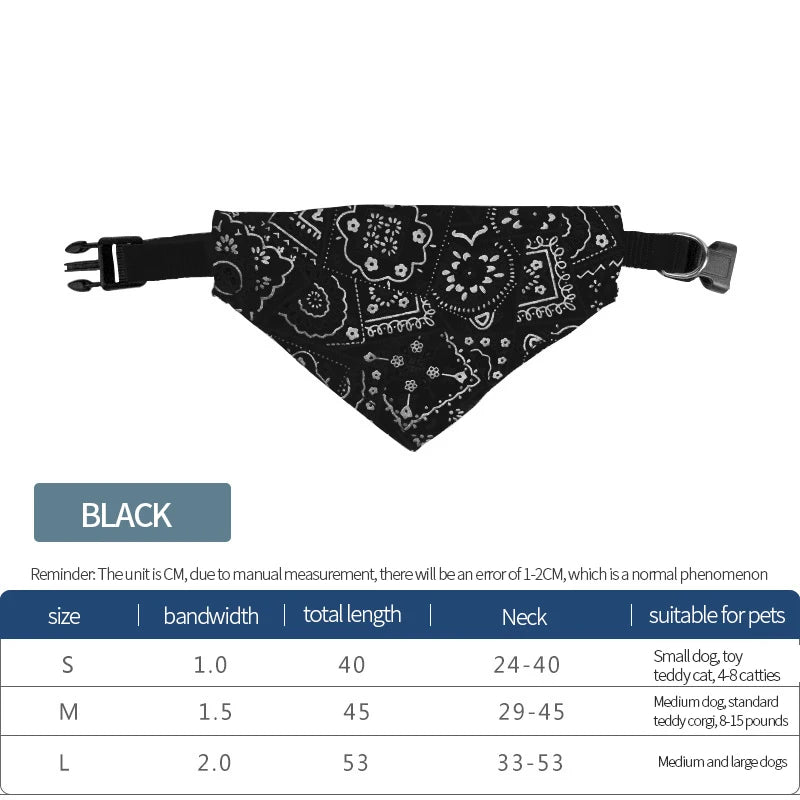 Adjustable Polyester Triangle Scarf for Cats & Dogs