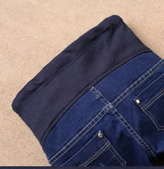High-Waisted Maternity Jeans for Pregnant Women