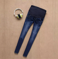 High-Waisted Maternity Jeans for Pregnant Women
