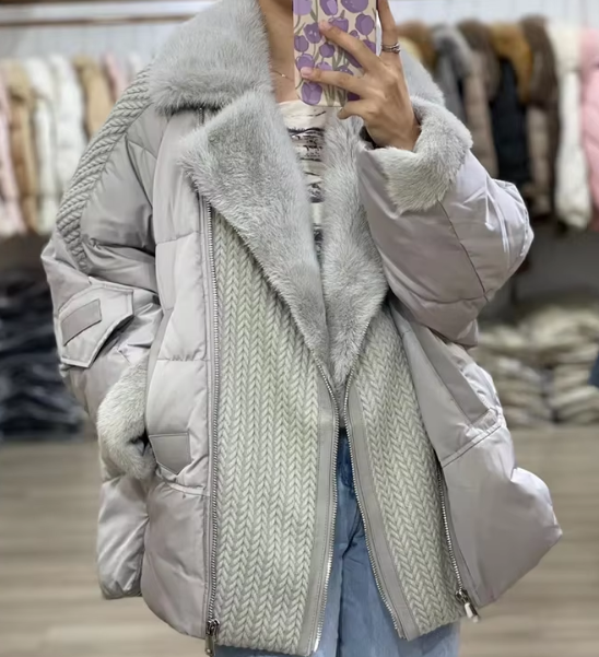 Embrace Winter Elegance with the Cnegovik™ Luxury Mink Fur Parka