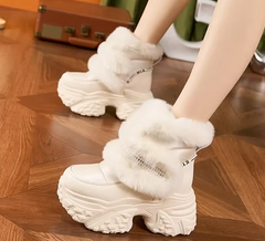 Step into Style and Warmth with LuxeLift™ Wedge Winter Boots