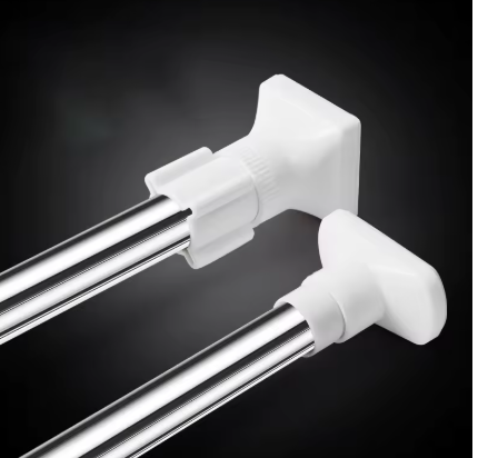 2x Telescopic Adjustable Clothes Dryer Tension Rod – Multipurpose and Reliable!