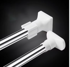 2x Telescopic Adjustable Clothes Dryer Tension Rod – Multipurpose and Reliable!