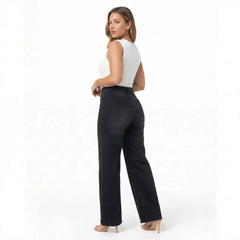 Sculpt Wide Leg Jeans | Mid Rise, Curve-Sculpt Technology, Black Denim