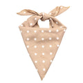 Pet Bandanas Plaid Dots Style Cotton Washable Dog Bandanas Scarf Bowties Collar Pet Square Bib For Puppies Kittens