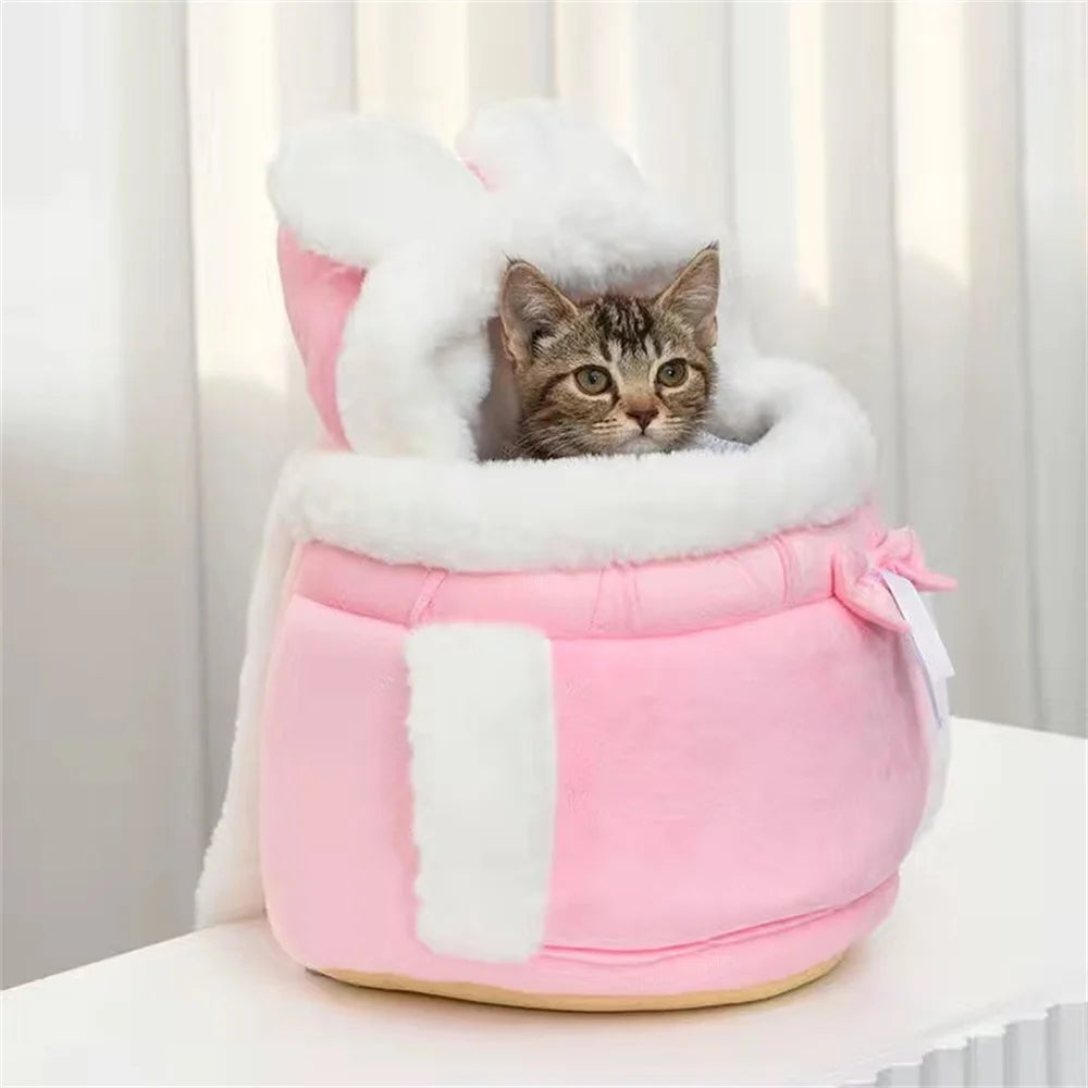 Outdoor Travel Chihuahua Puppy Dog Carrier Bacpack Winter Warm Pet Carrying Bags for Small Dogs Yorkshire Cat Nest Mascotas Home