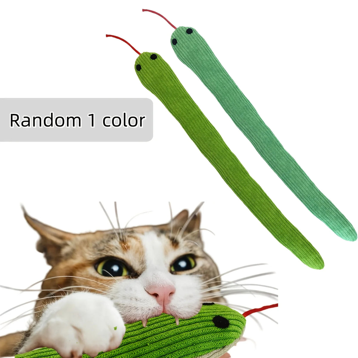 Crinkle Snake Kick Toy for Cats, 16.5 in