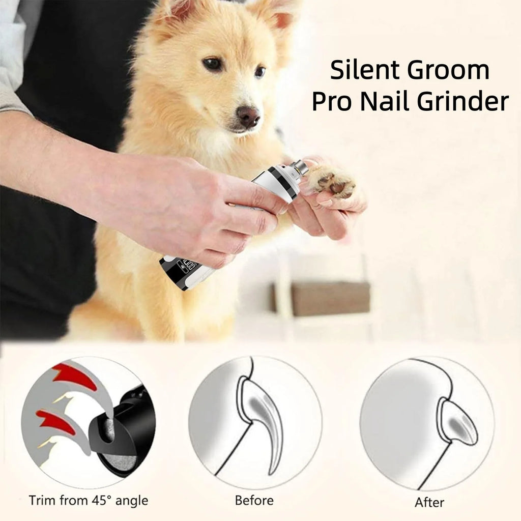 USB Rechargeable LED Nail Grinder for Cats & Dogs