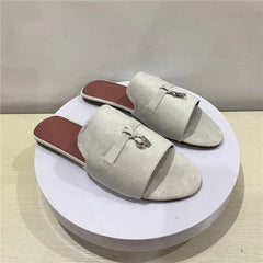 Porro Luxe Suede Slip-Ons